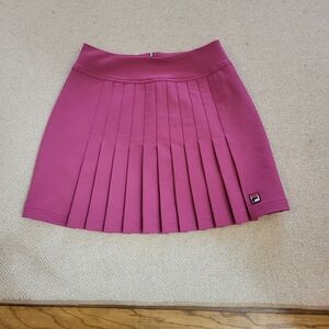 Fila Women's Pink Pleated Skirt